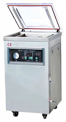 Фото упаковщик вакуумный hualian dzq-400/2f (нерж.) с функцией газа
