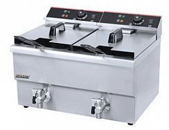 Фритюрница AIRHOT EF12+12 с краном